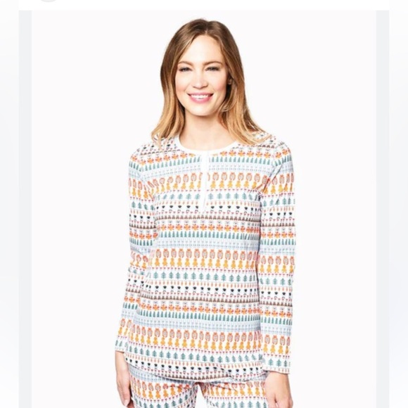 Tuckernuck Roller Rabbit Bands Weave Pima Cotton Pajama Top Size S NWOT - Picture 9 of 9